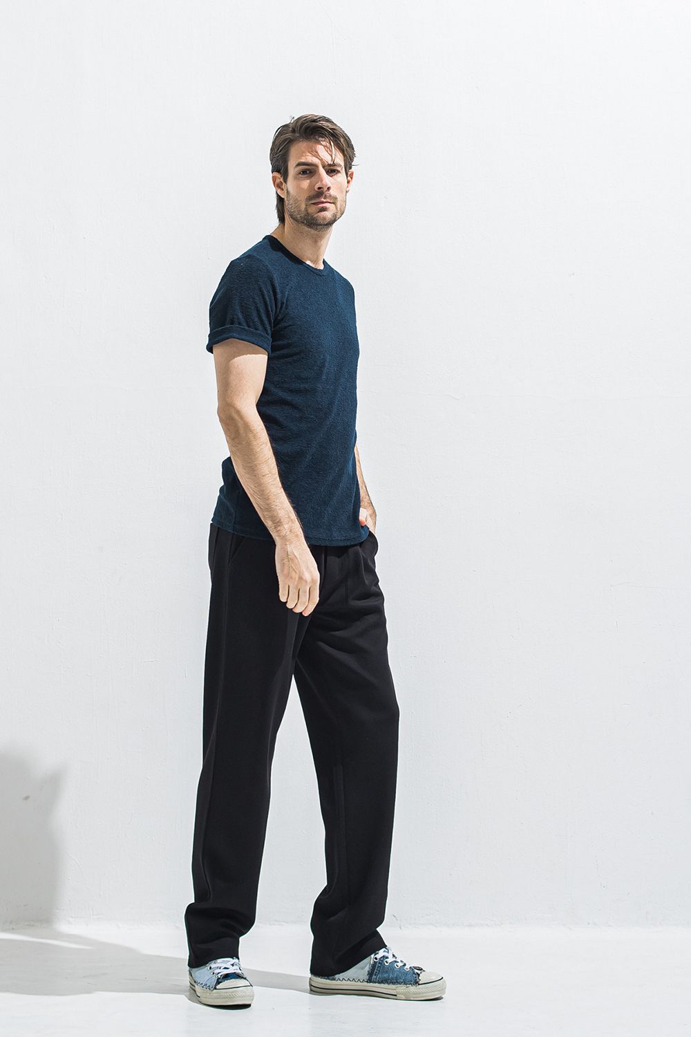 SEMI WIDE TUCK PANTS / セミワイド タック パンツ