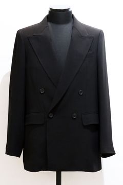 MELANGE TWILL DOUBLE BREASTED JACKET<HORN BUTTON> / メランジ ツイル ダブルブレステッド ジャケット