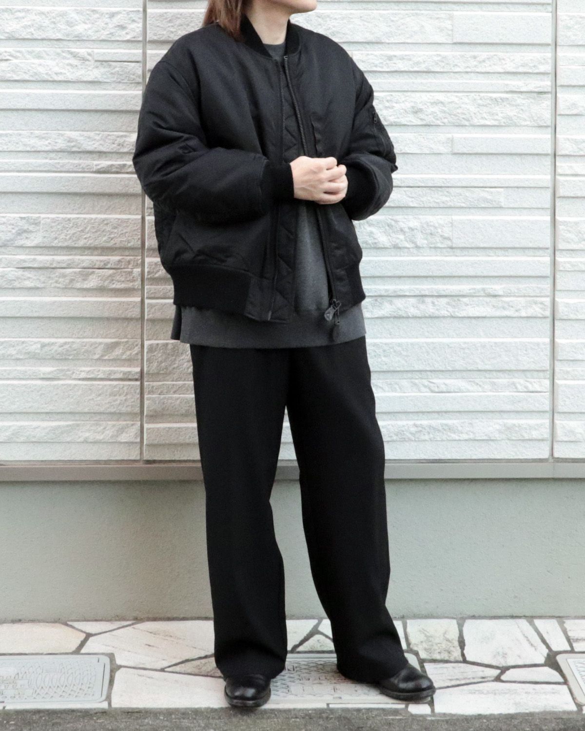 ジャケット・アウター marka ware MA-1 ナイロンツイル / MA-1, Black – MARKAWARE