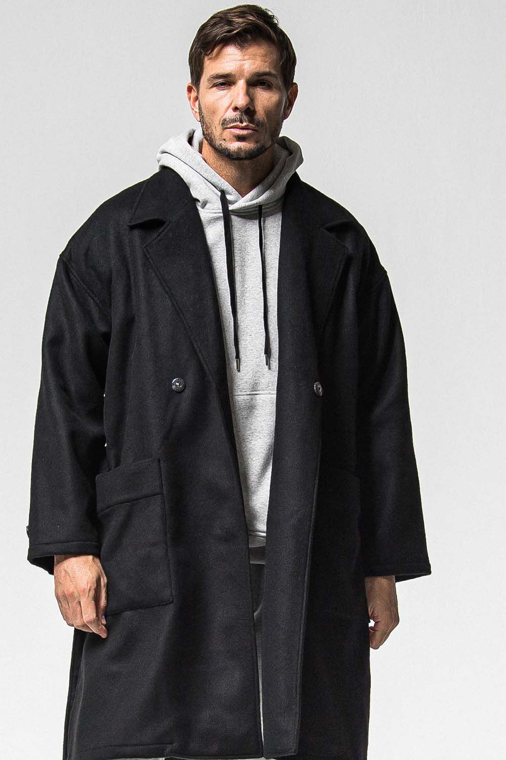 GOWN OVER COAT / オーバーサイズ ガウン コート