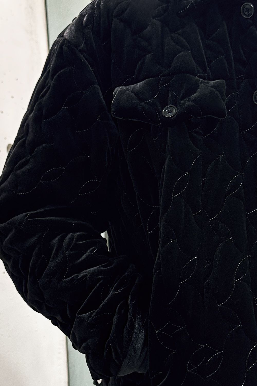 meagratia Velour quilting Blouson Style