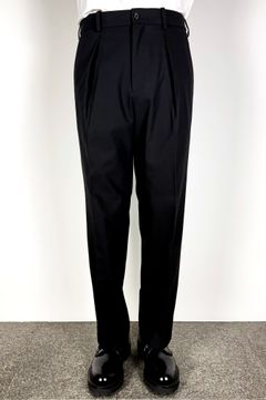 ORGANIC COTTON SURVIVAL CLOTH ONE TUCK TAPERED TROUSERS / オーガニックコットン サバイバルクロス ワンタック テーパード トラウザーズ