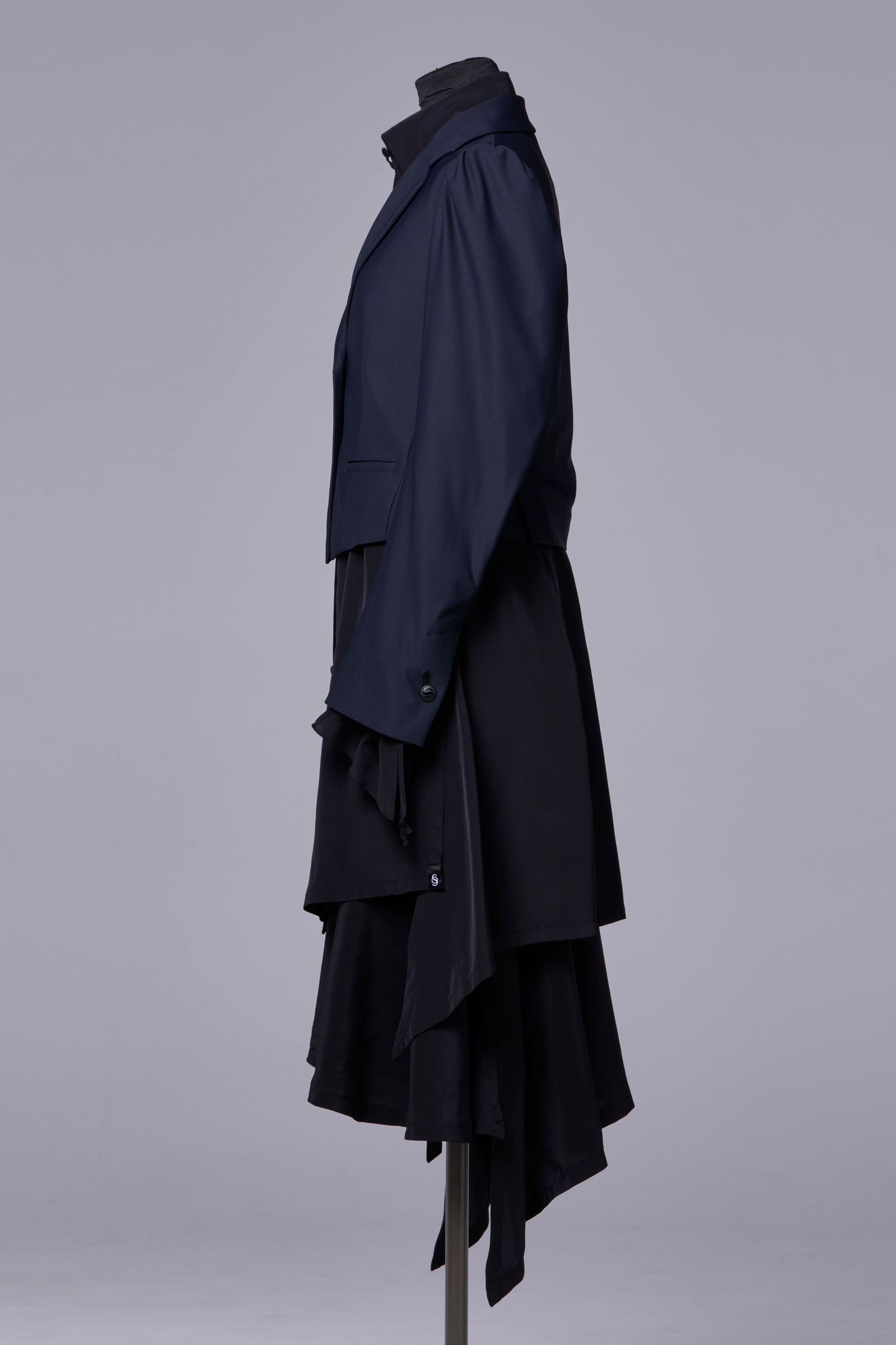 RecyclePE Jersey Puff Shoulder Short Jacket / パフショルダー ショートジャケット