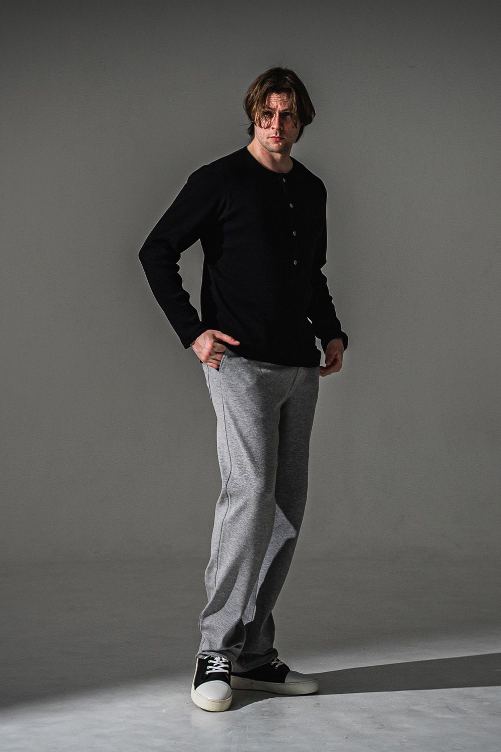 CHRIS EASY WIDE TUCK PANTS / ブリスターニット クリス イージー ワイドパンツ