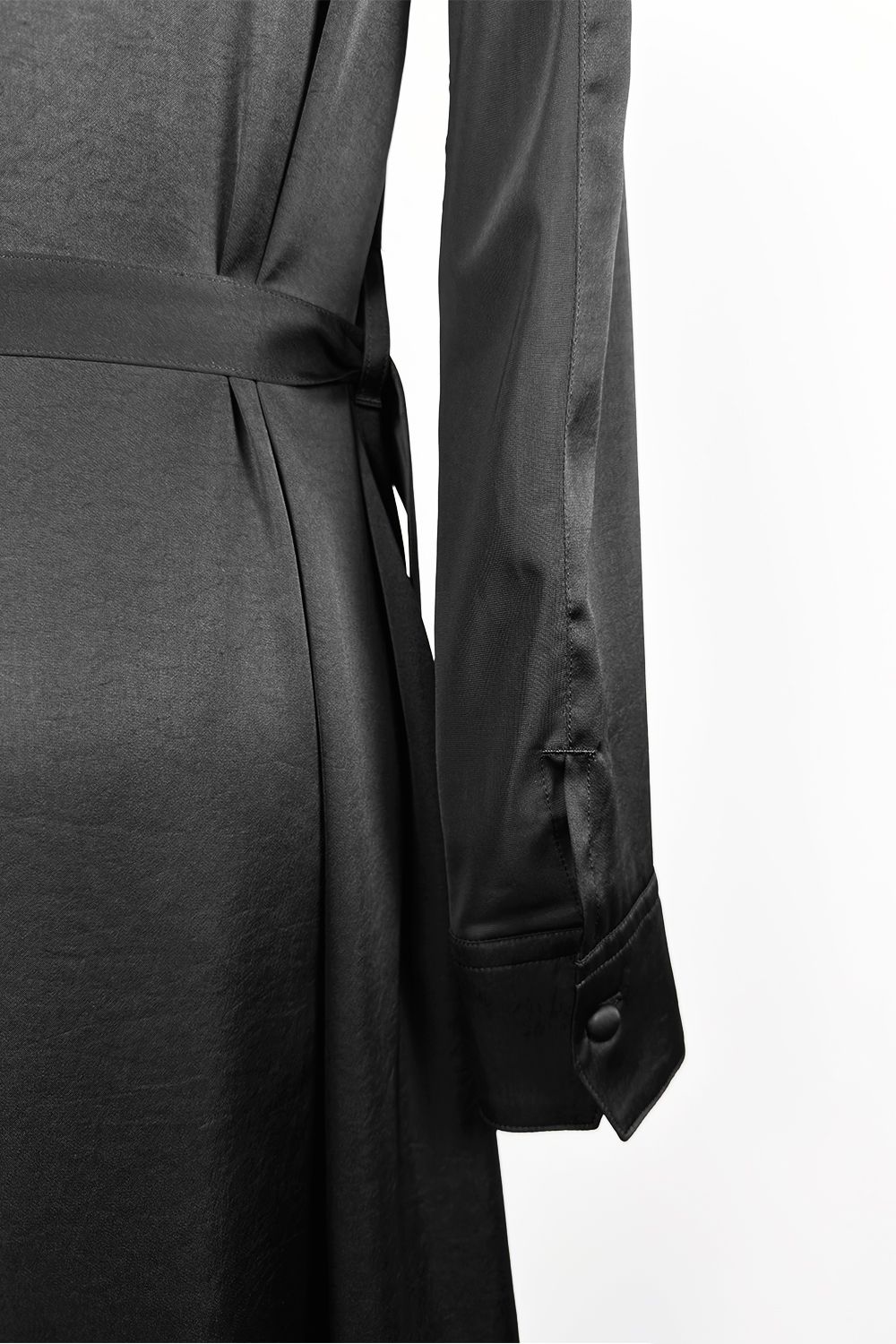Vintage Satin Stand Collar Flare Shirt / ヴィンテージサテン スタンドカラーフレアシャツ