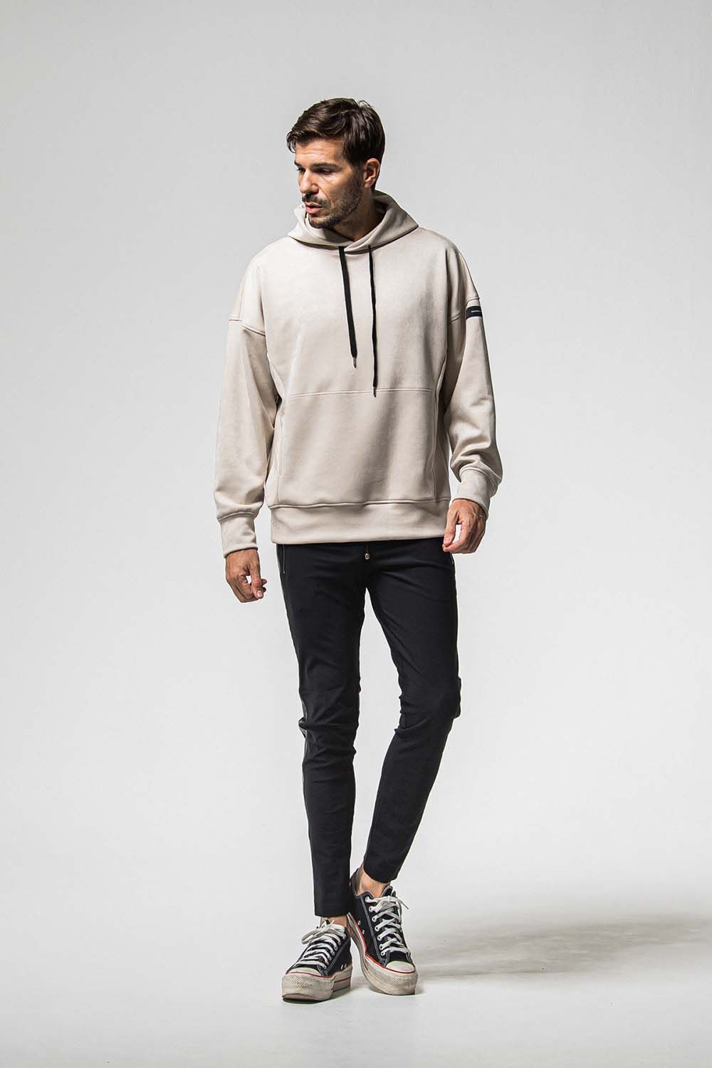 SUEDE LOOSE HOODIE / スウェード ルーズ フーディ