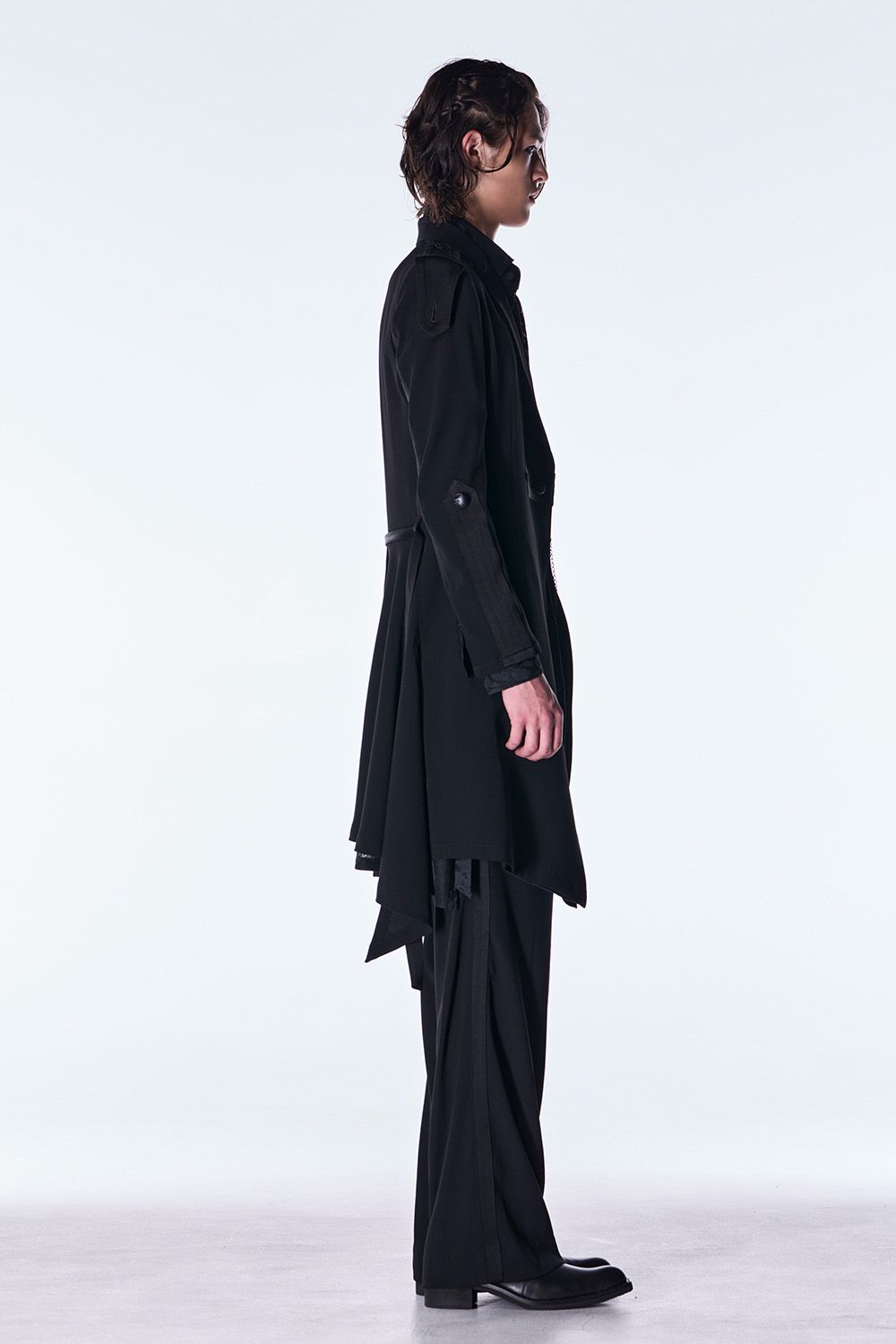 Back Satin Wide Slacks / バックサテン ワイド スラックス