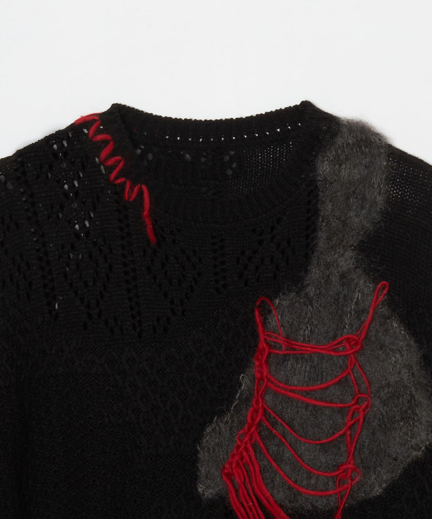 Mixed fur knit P/O / ミックス ファー ニット プルオーバー