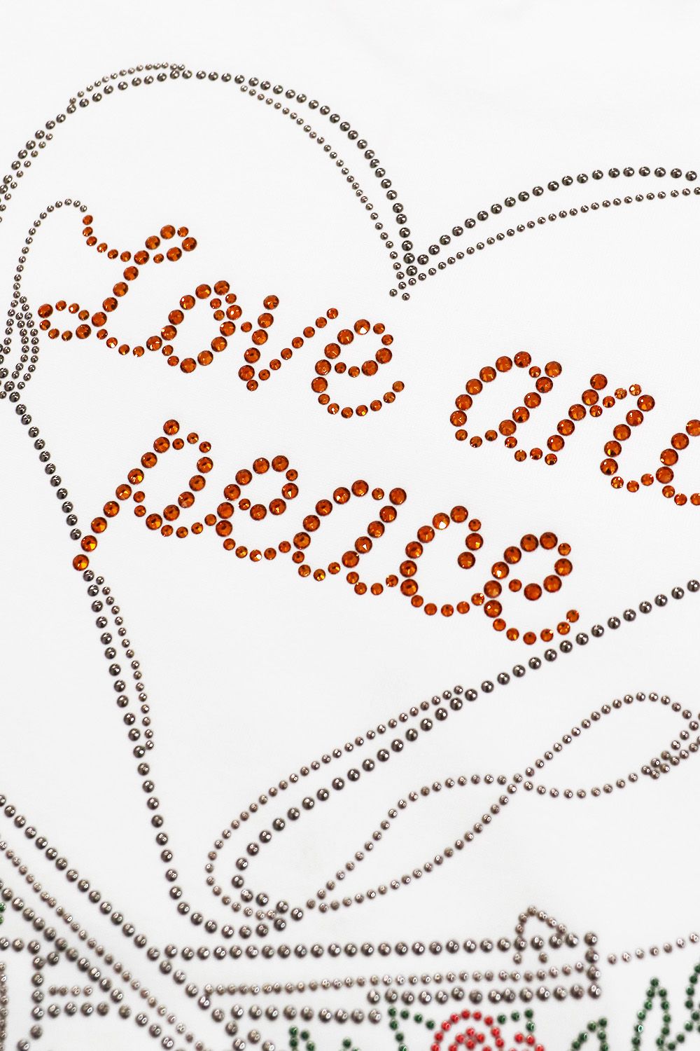 ORGANDY CROSSGUN T (Women's) / ハート クロスガン Tシャツ