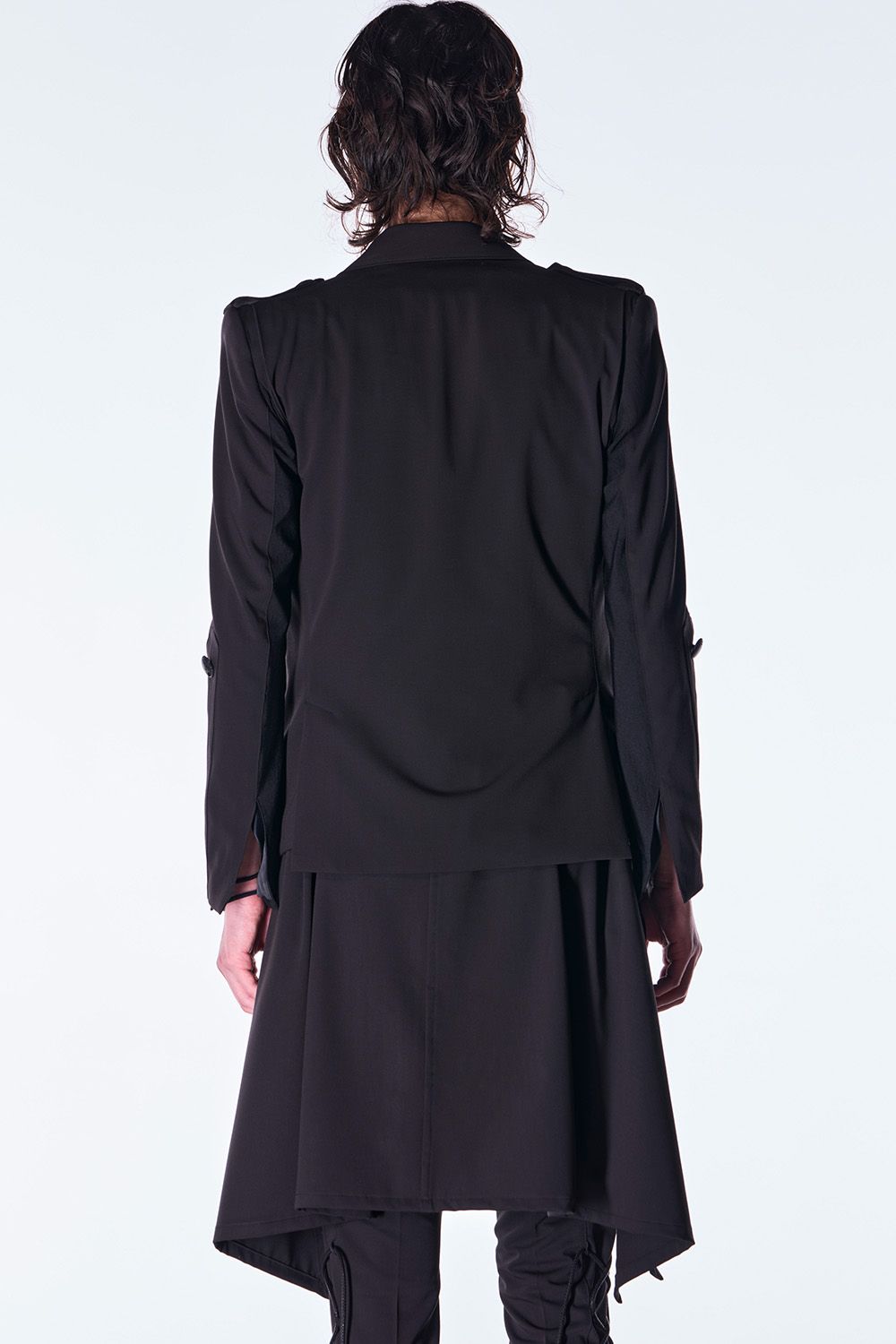 PE Gabardine Flare Vest / ポリエステル ギャバジン フレア ベスト