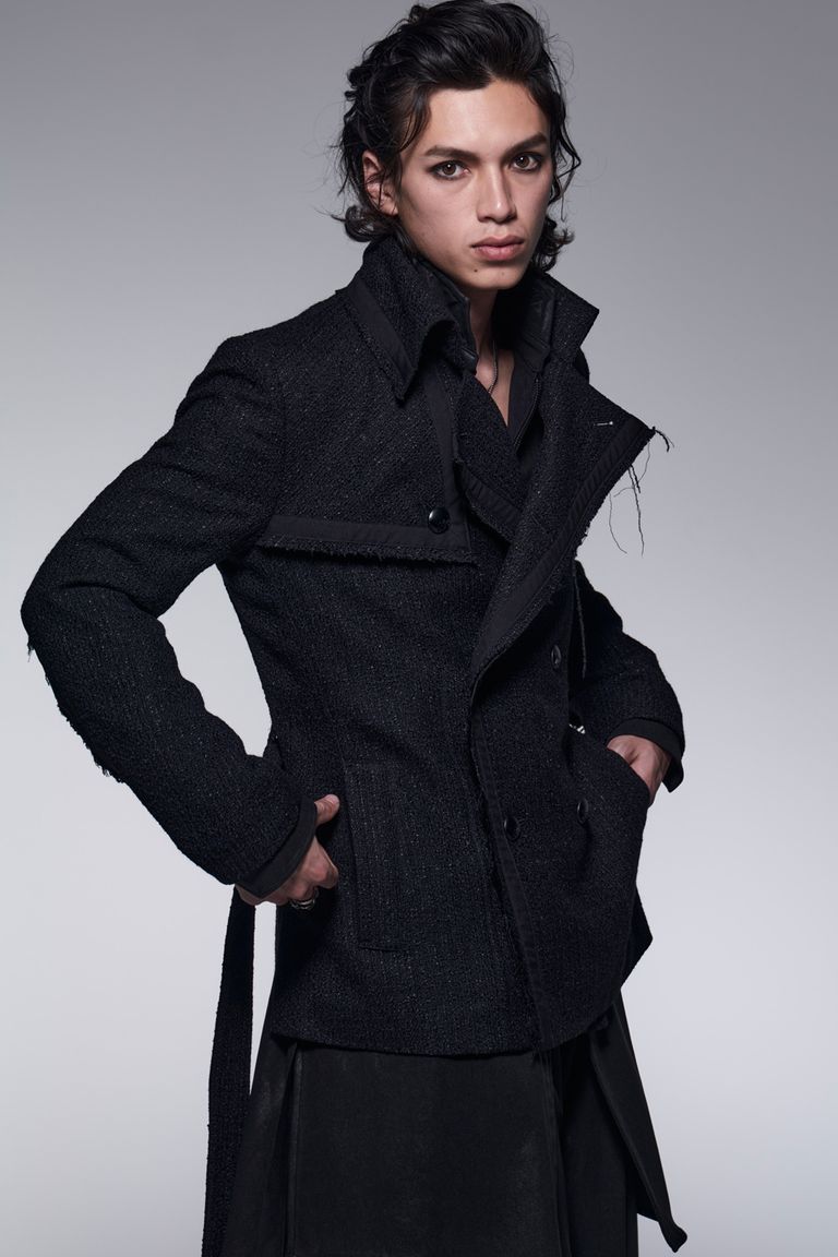 kiryuyrik - Tweed Short Trench Coat | laid-back