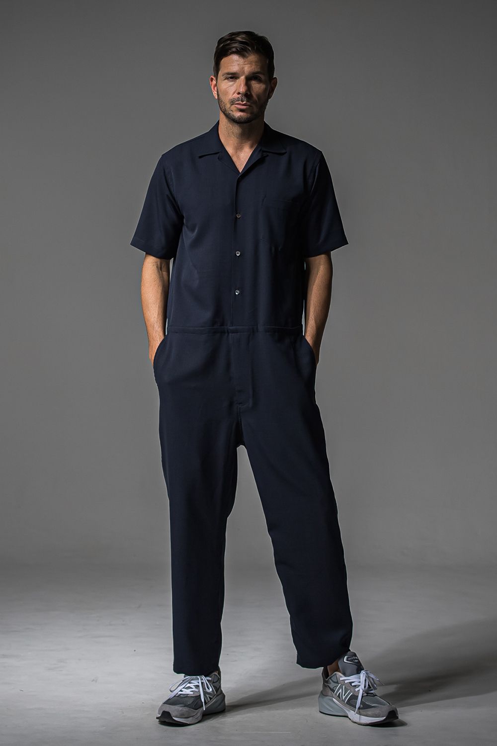 rage twill half all in one / 半袖シャツオールインワン