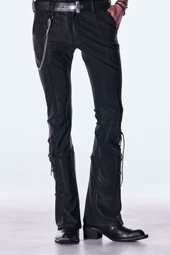 High Tension Jersey Lace Up Flare Pants / ハイテンション ジャージ レースアップ フレア パンツ