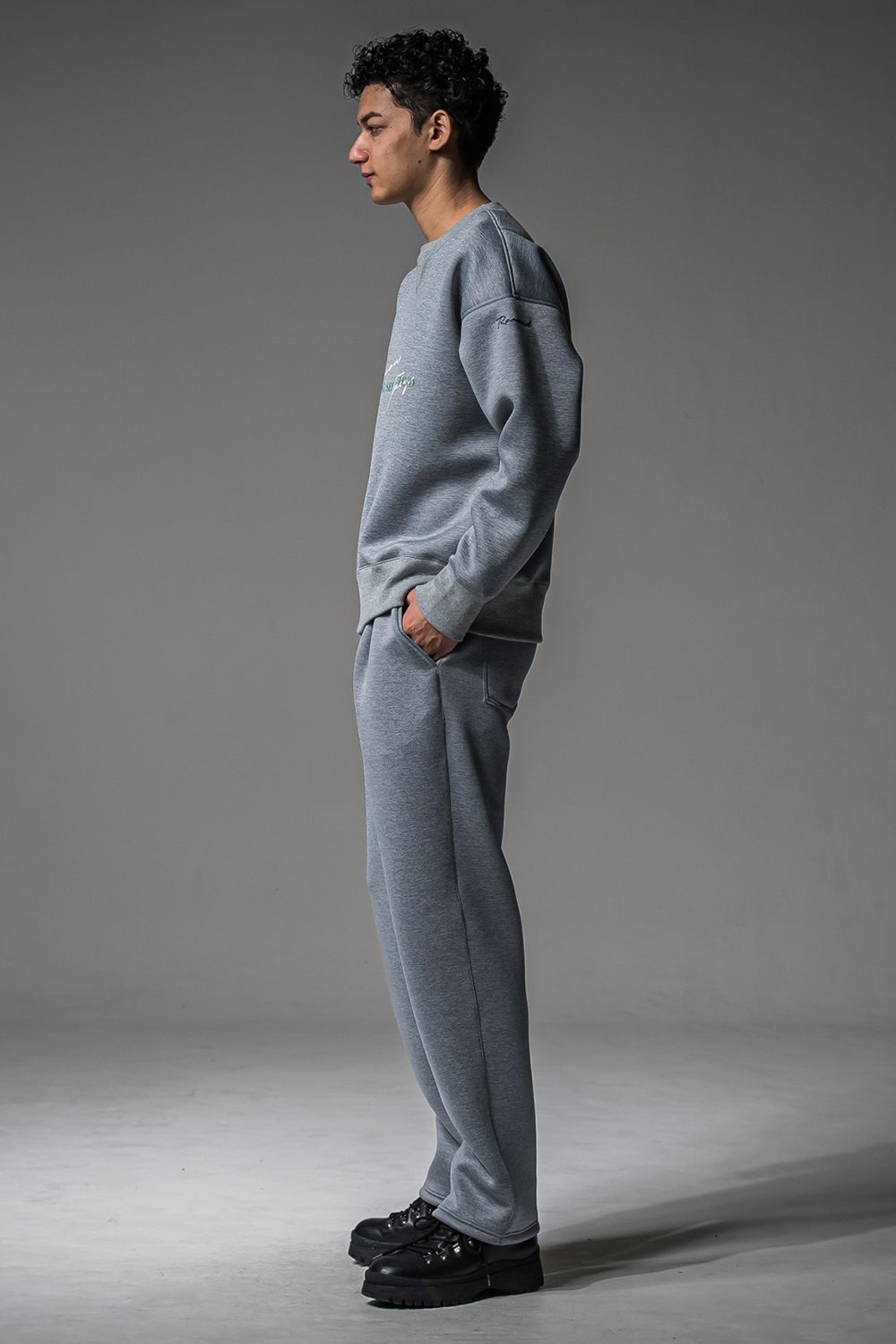 HD NOTHING DROP TRAINER / ドロップショルダー メッセージプリント ルーズトレーナー