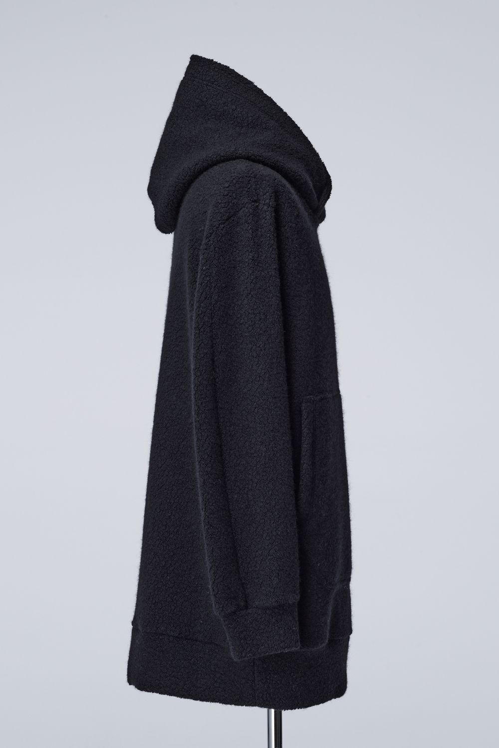 Recycled Wool Pile Loose Hoodie