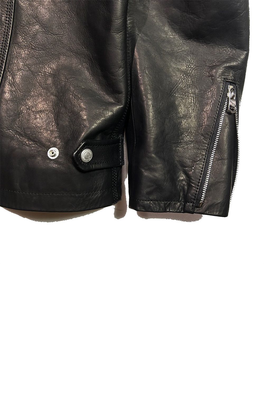 OIL WAX LEATHER JACKET / オイルワックス カウレザー ジップブルゾン