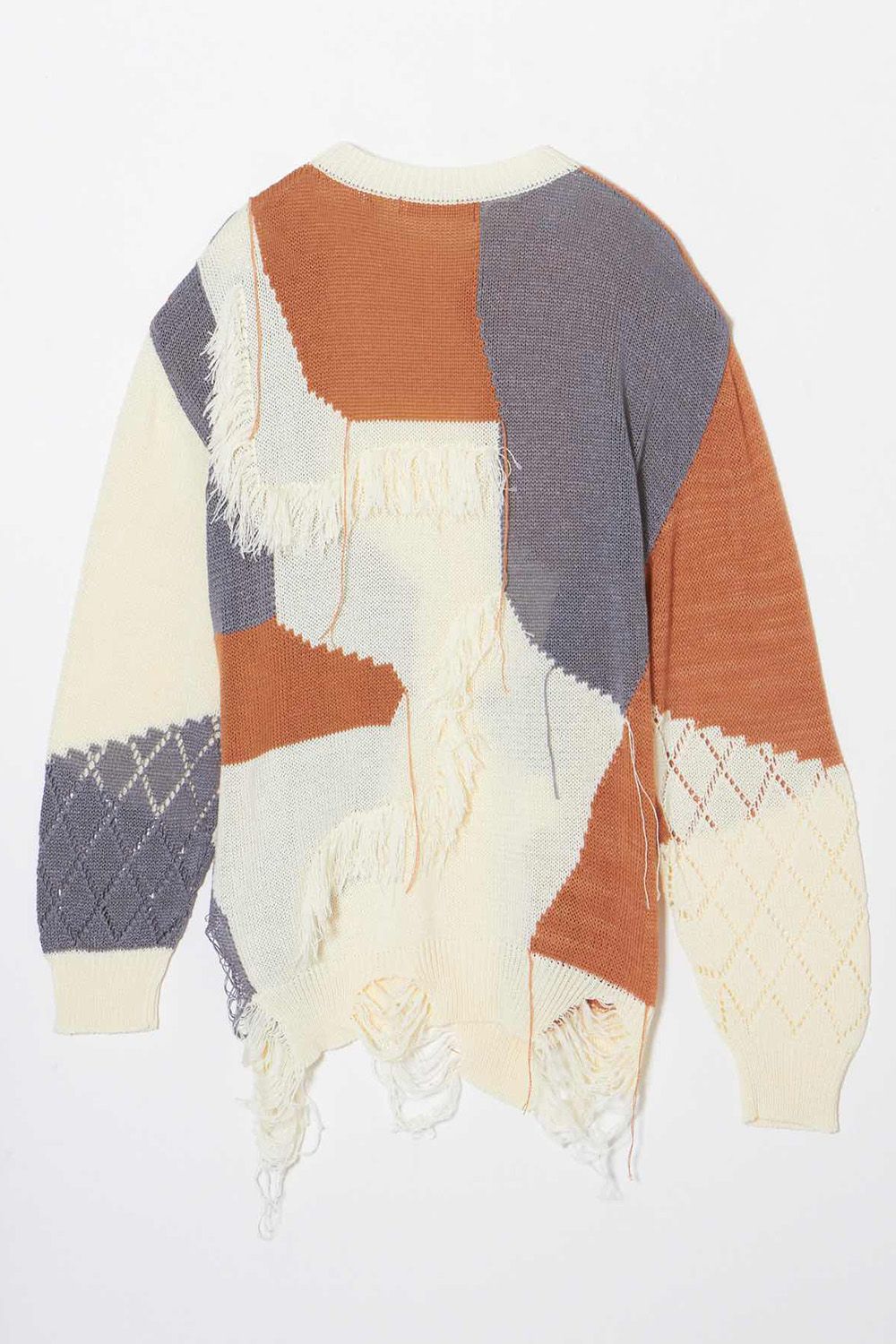 Frayed knit P/O  / フレイド ニット プルオーバー
