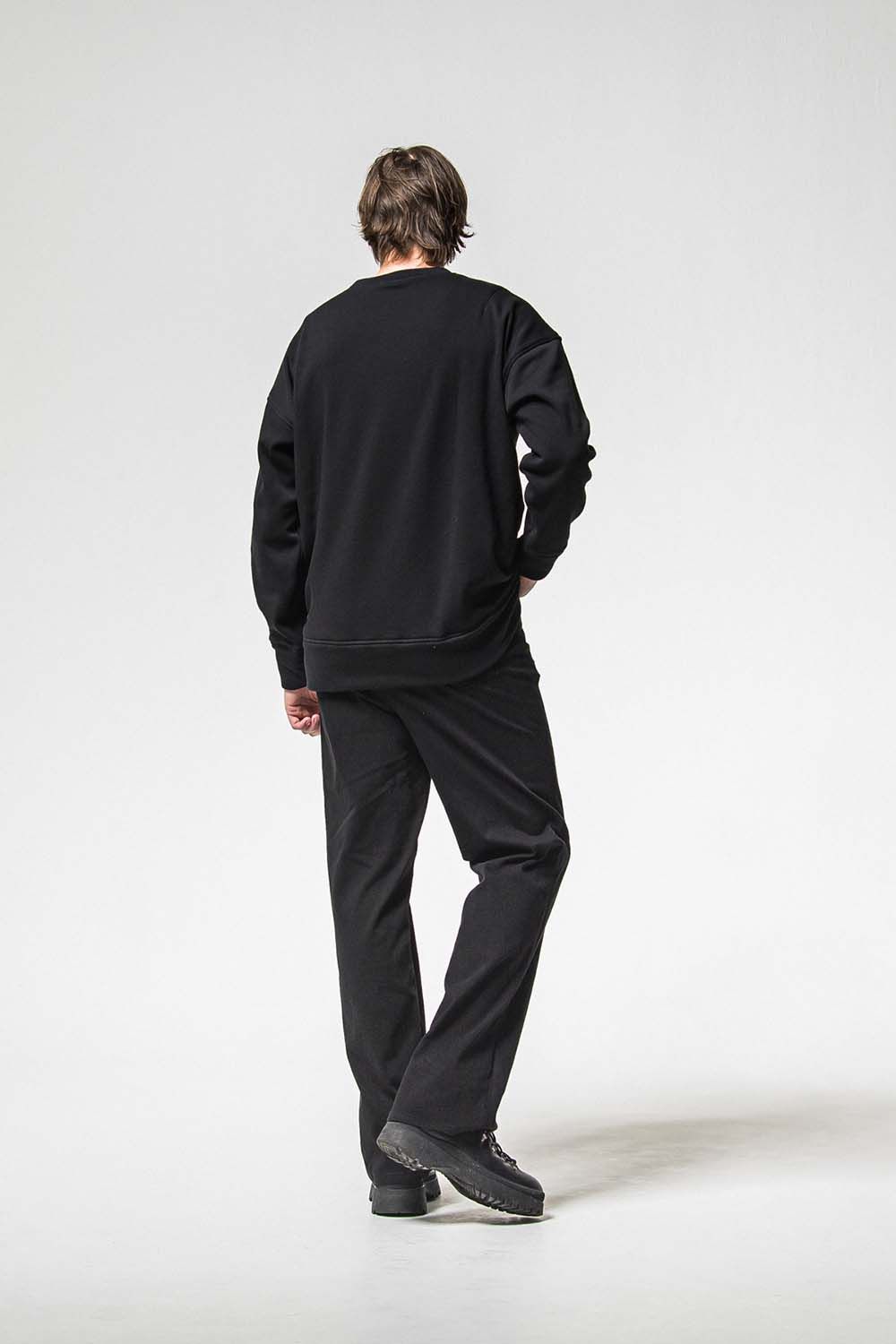 RC CHENILLE VELOURS FLEECE DROP TRINER / RC サガラ刺繍ワッペン ベロア フリース ドロップ トレーナー
