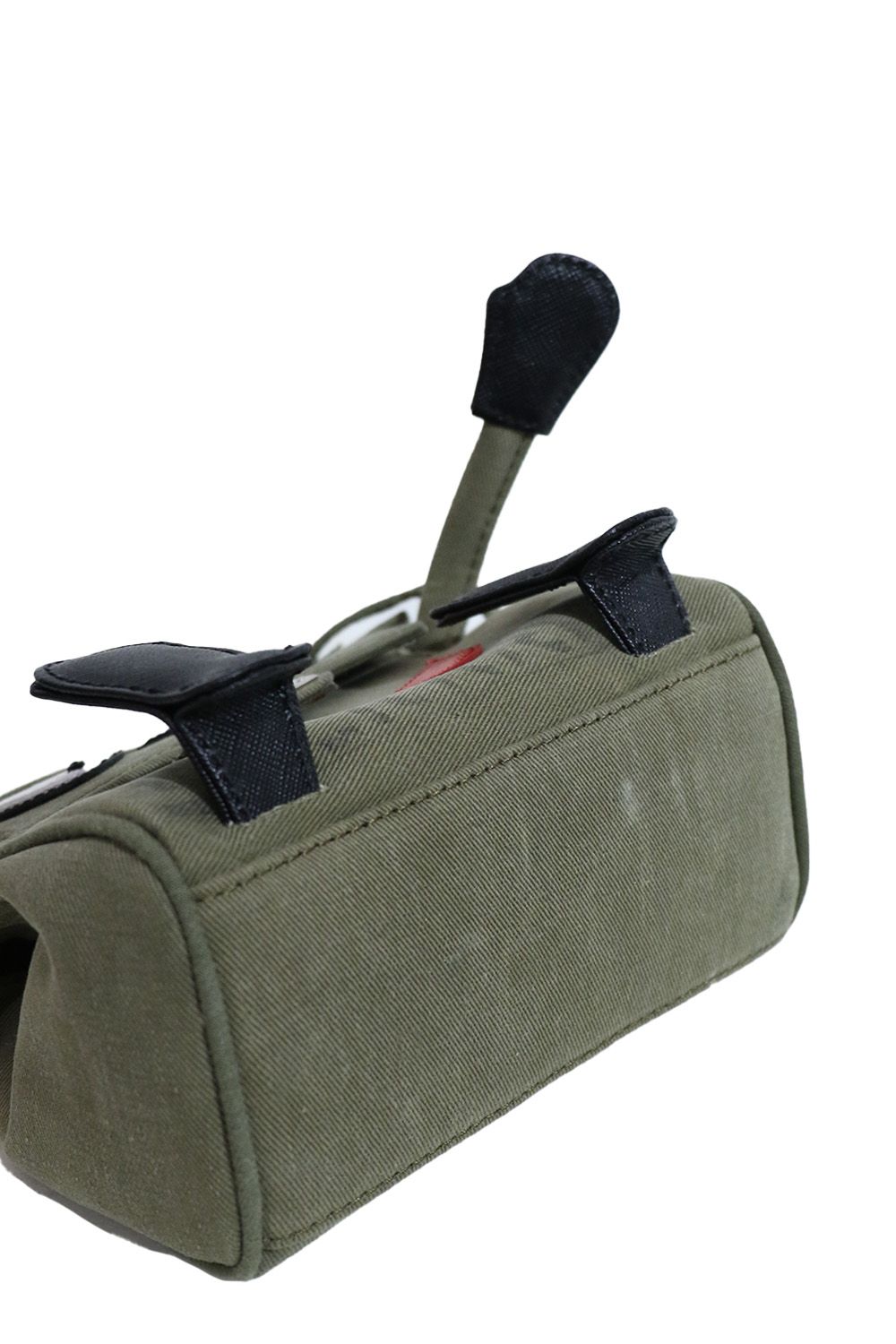 レディメイド モンスターバッグ ミニ ヴィンテージコットン カーキ MONSTER BAG（KHAKI&BLUE） / READYMADE | laid-back