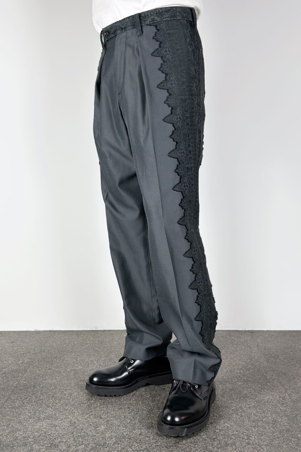 Lace jacquard trousers / レース ジャガード トラウザーズ