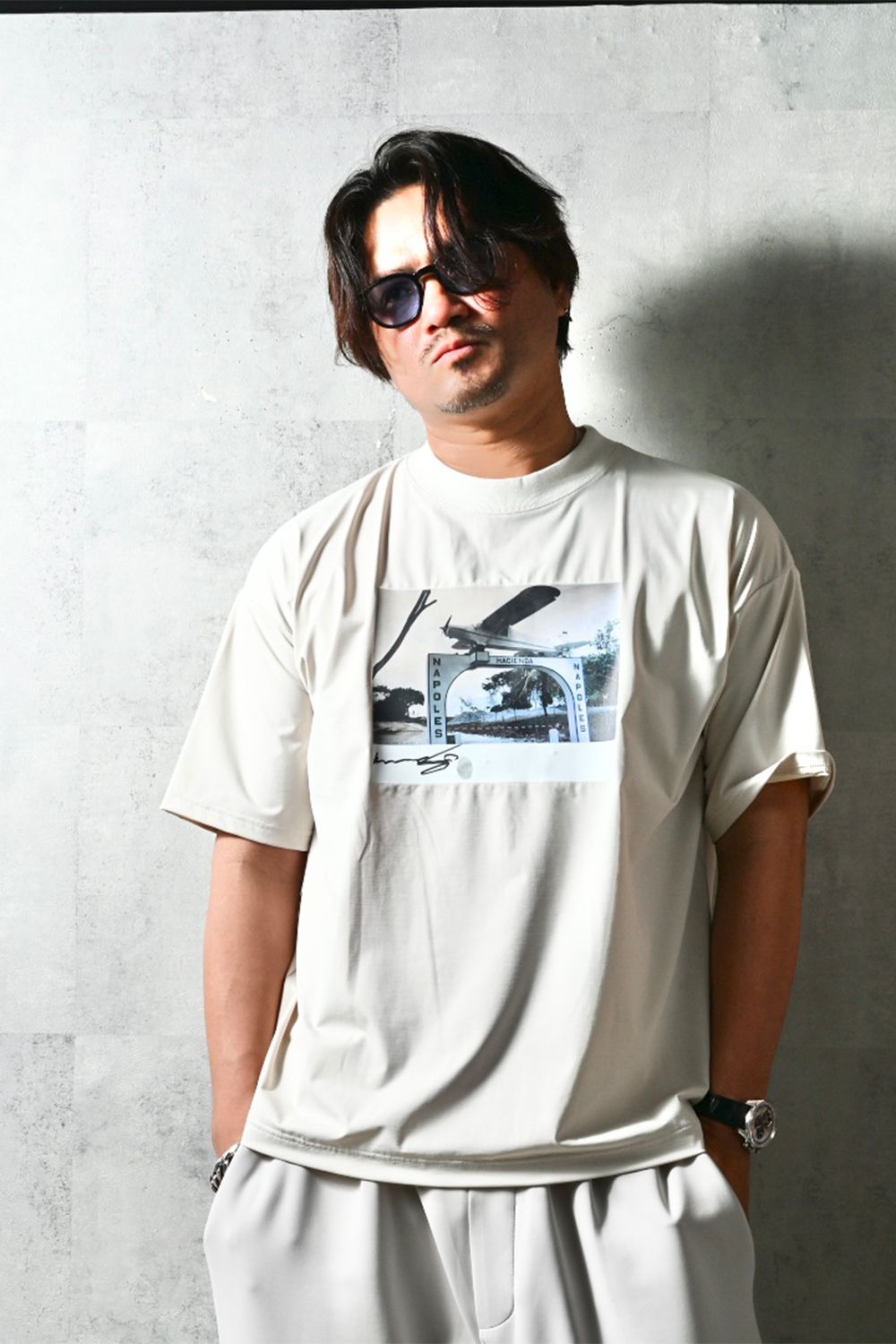 heli overnylon T / ナイロン オーバーサイズTシャツ
