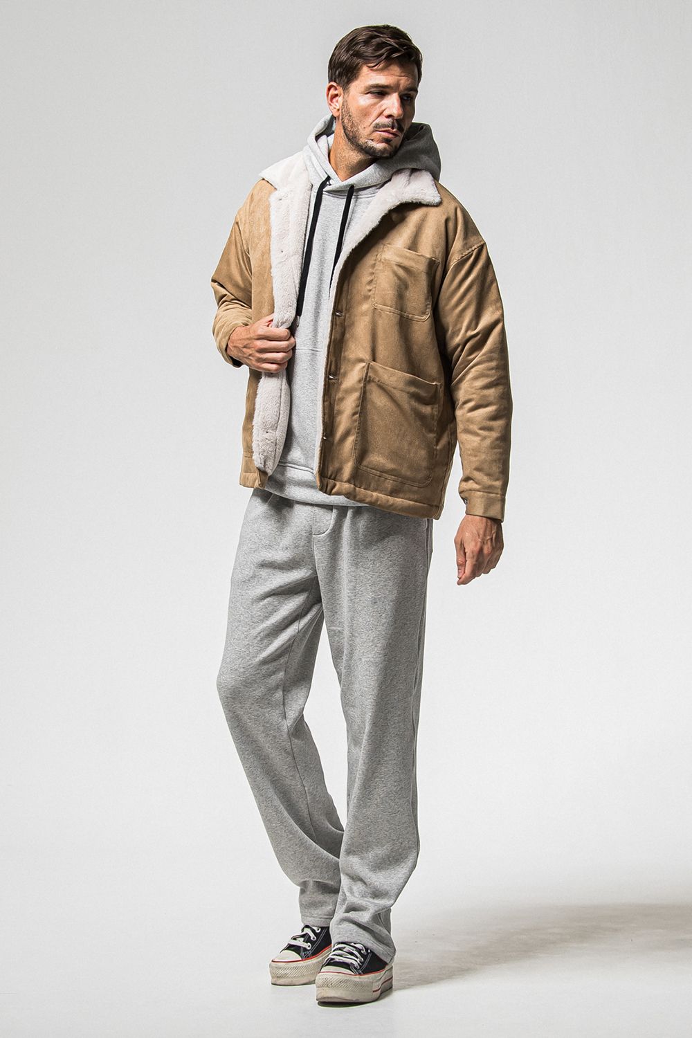 SUEDE FUR COVER ALL / スウェード ファー カバーオール