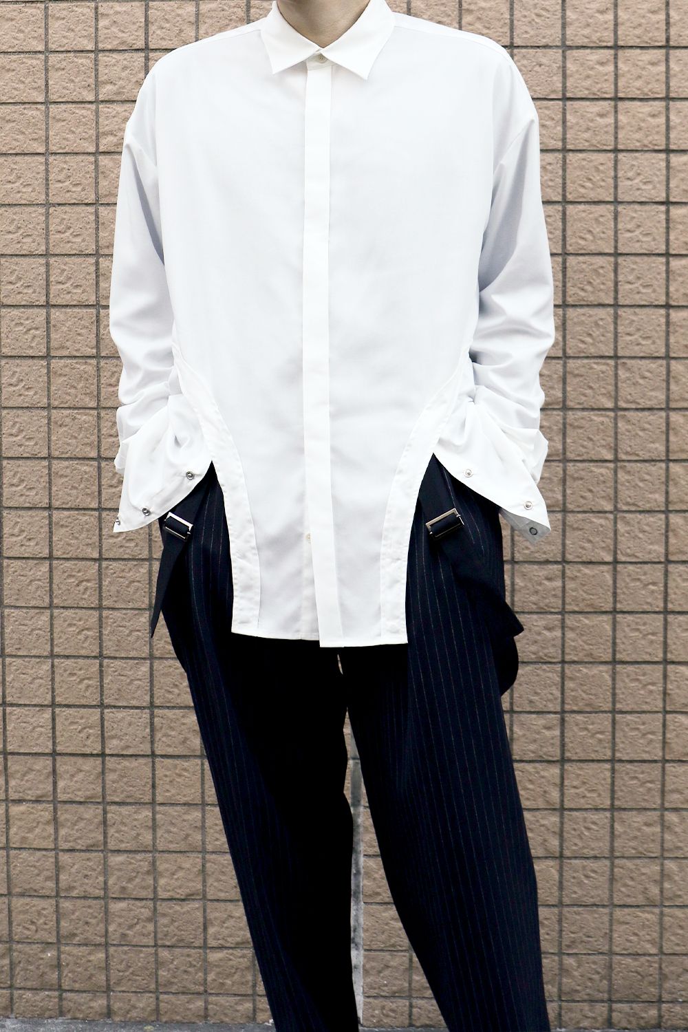 Multi-way snap button shirt / マルチウェイ スナップボタン シャツ