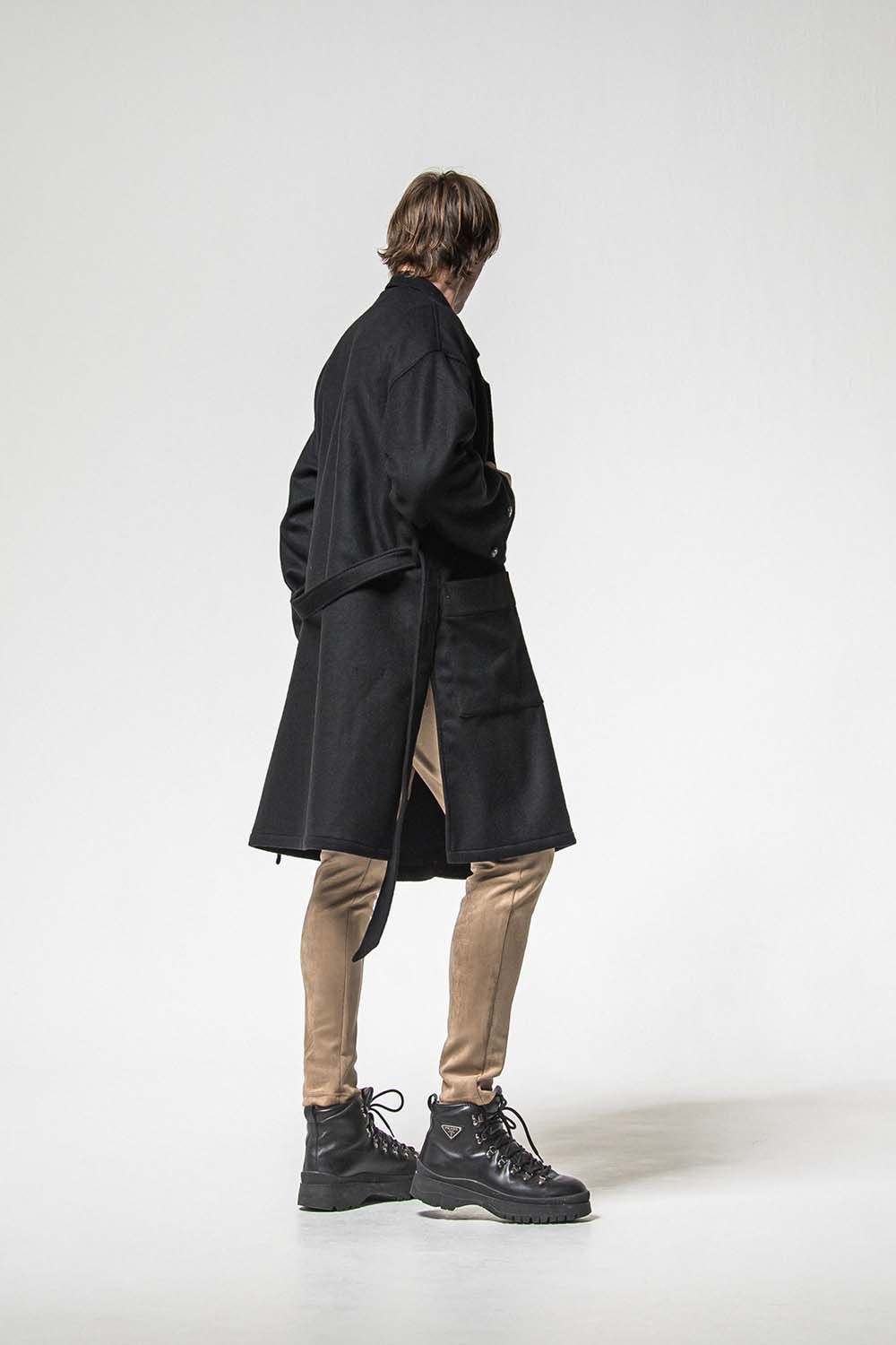 GOWN OVER COAT / オーバーサイズ ガウン コート