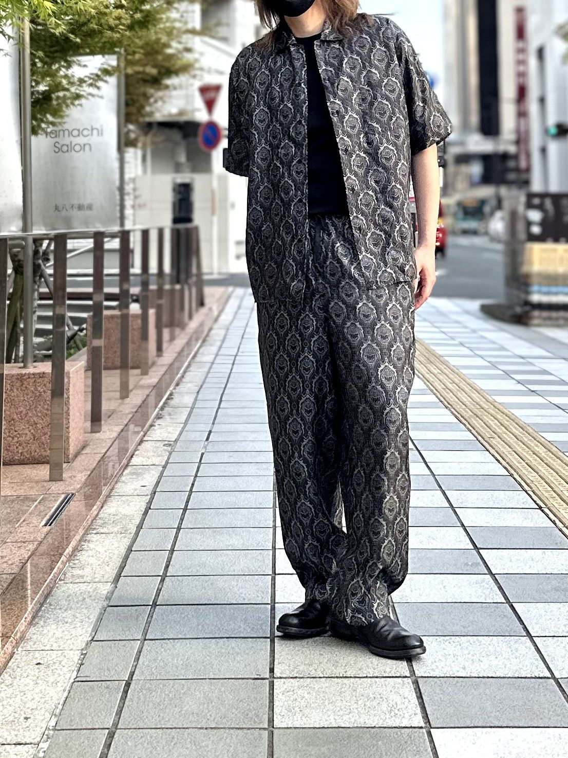 パンツ marka 24ss SILK PANTS HABUTAE SILK marka - HABUTAE SILK PANTS / シルク羽二重 パンツ | laid-back
