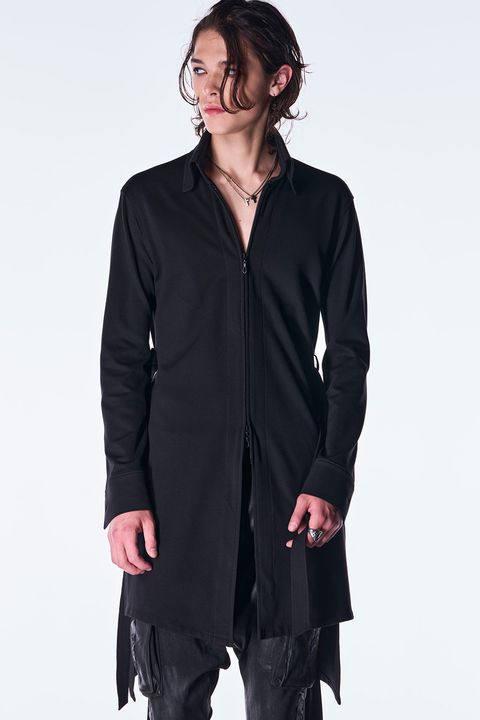 Mockrody Stand Collar Zip Shirt / モックロディスタンドカラー ジップ シャツ