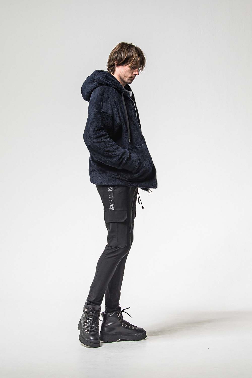 BOA ZIP LOOSE HOODIE / ボア ジップ ルーズ フーディ