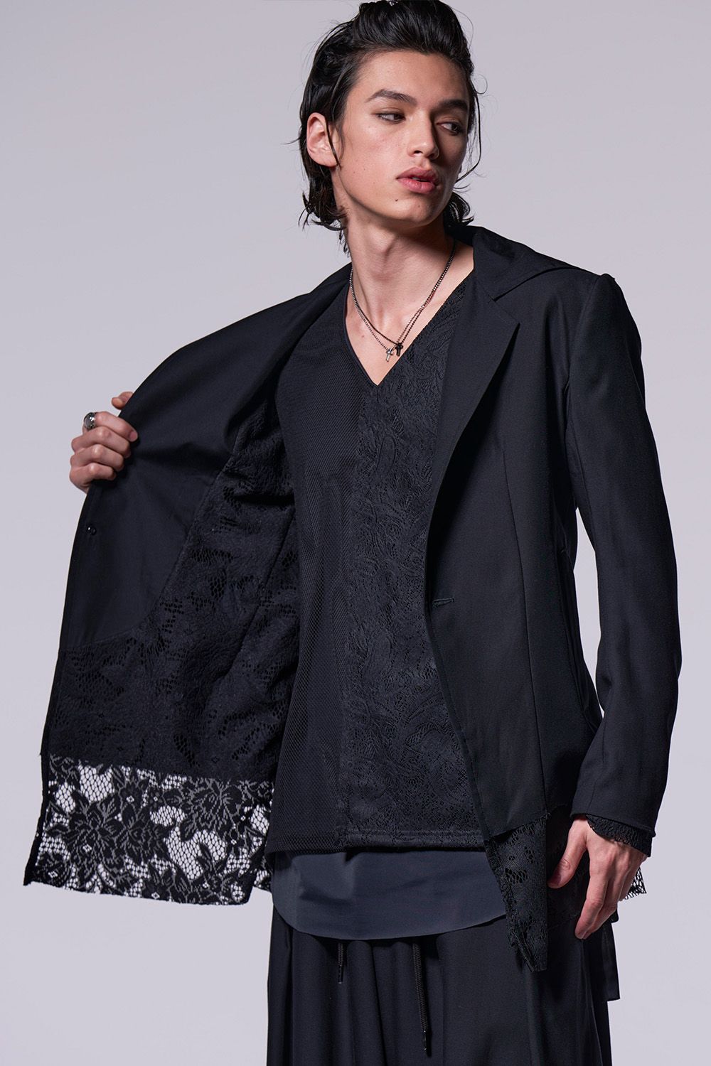 kiryuyrik - Tencel Gabardine Layered Short Single Napoleon