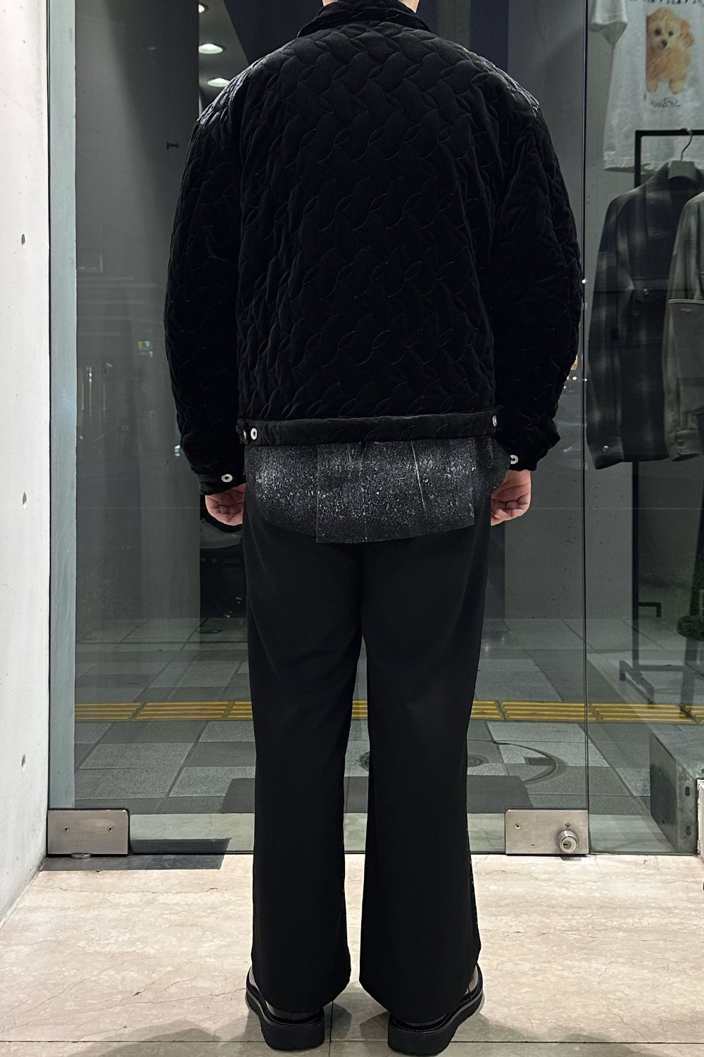 meagratia Velour quilting Blouson Style