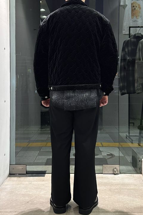 meagratia Velour quilting Blouson Style