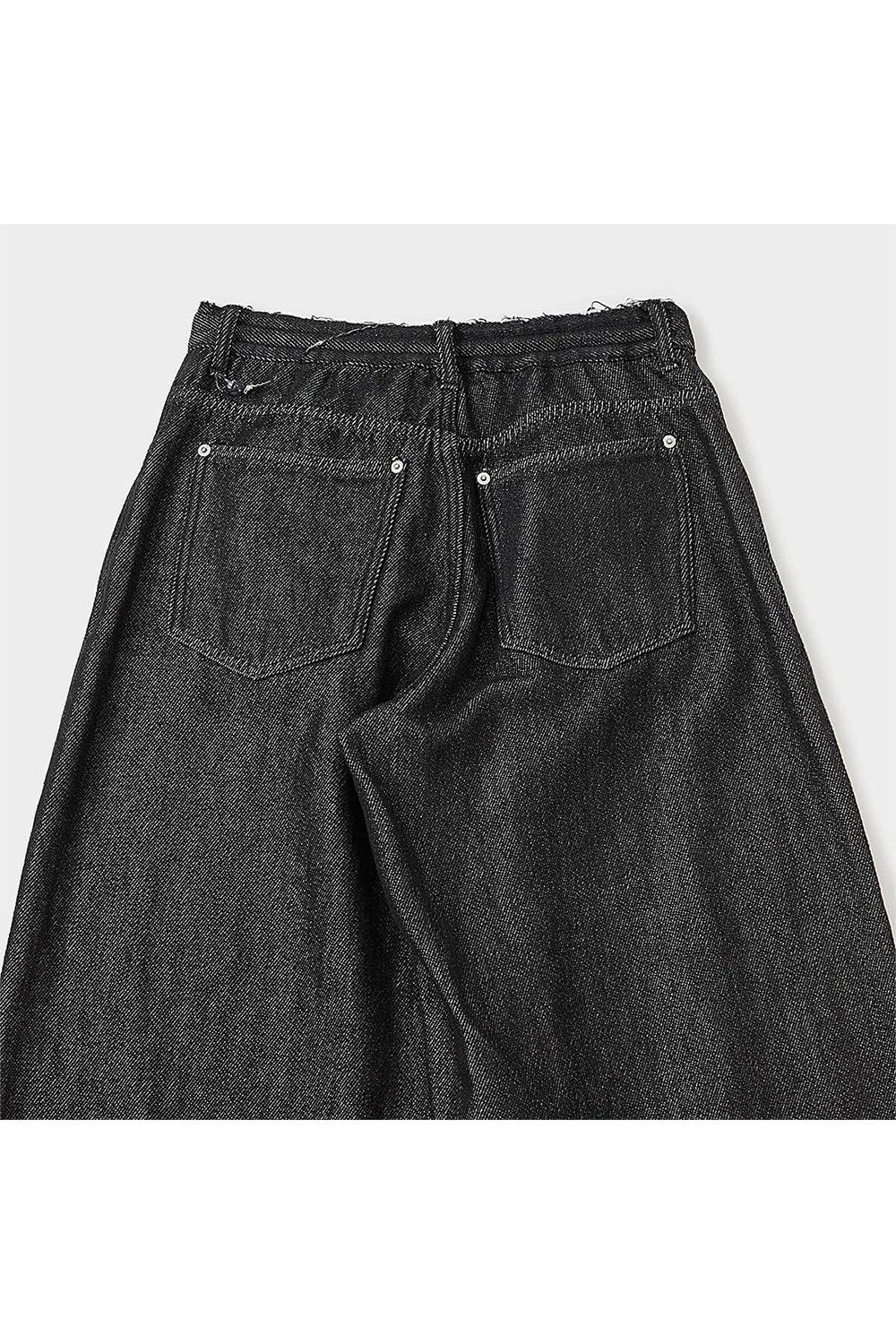 Loose twist yarn denim barrel PT / ルーズ ツイスト ヤーン デニム バレル パンツ