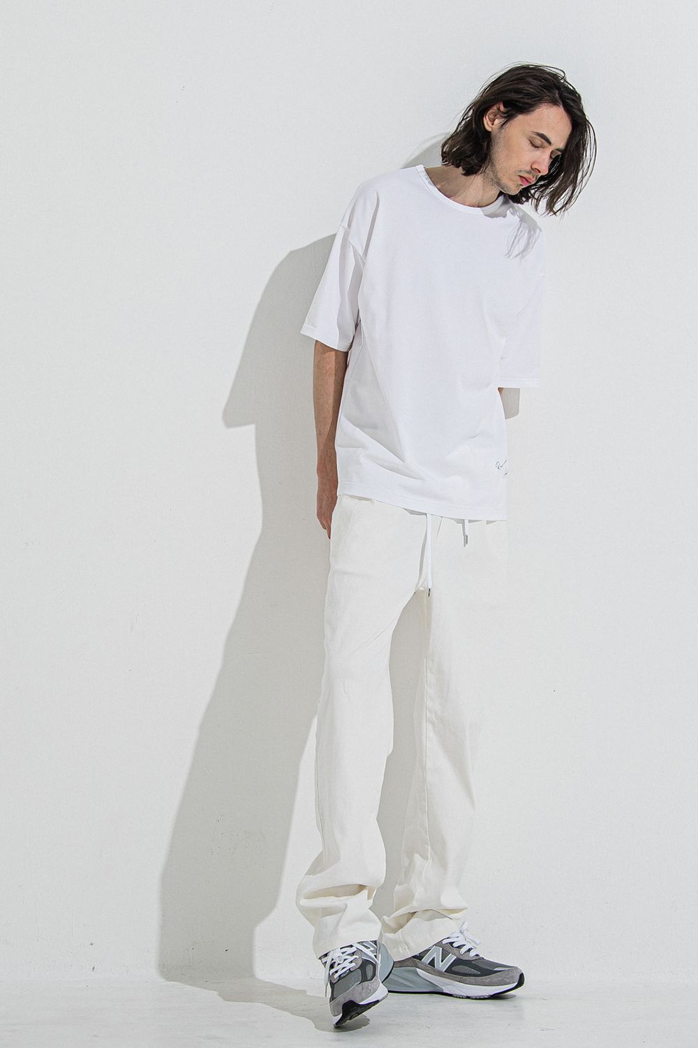 DENIM JERSEY WIDE PT / デニム ジャージ ワイド パンツ