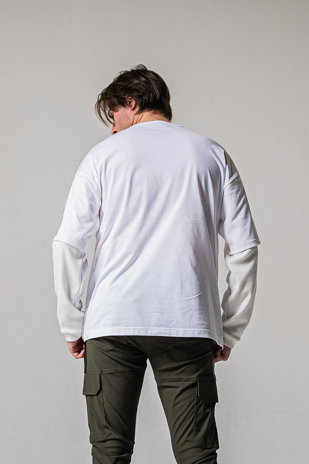 FAKE LAYERED WAFFLE LONG SLEEVE / フェイクレイヤード ワッフル ロングスリーブ