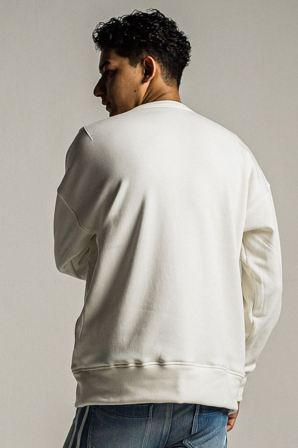 RC CHENILLE VELOURS FLEECE DROP TRAINER / RC シェニール ベロア フリース ドロップ トレーナー