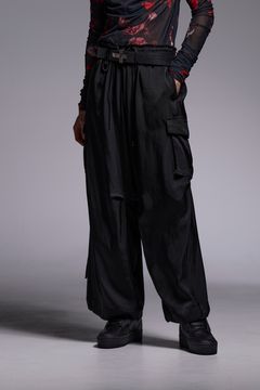 Satin Cargo Pants / サテン カーゴパンツ