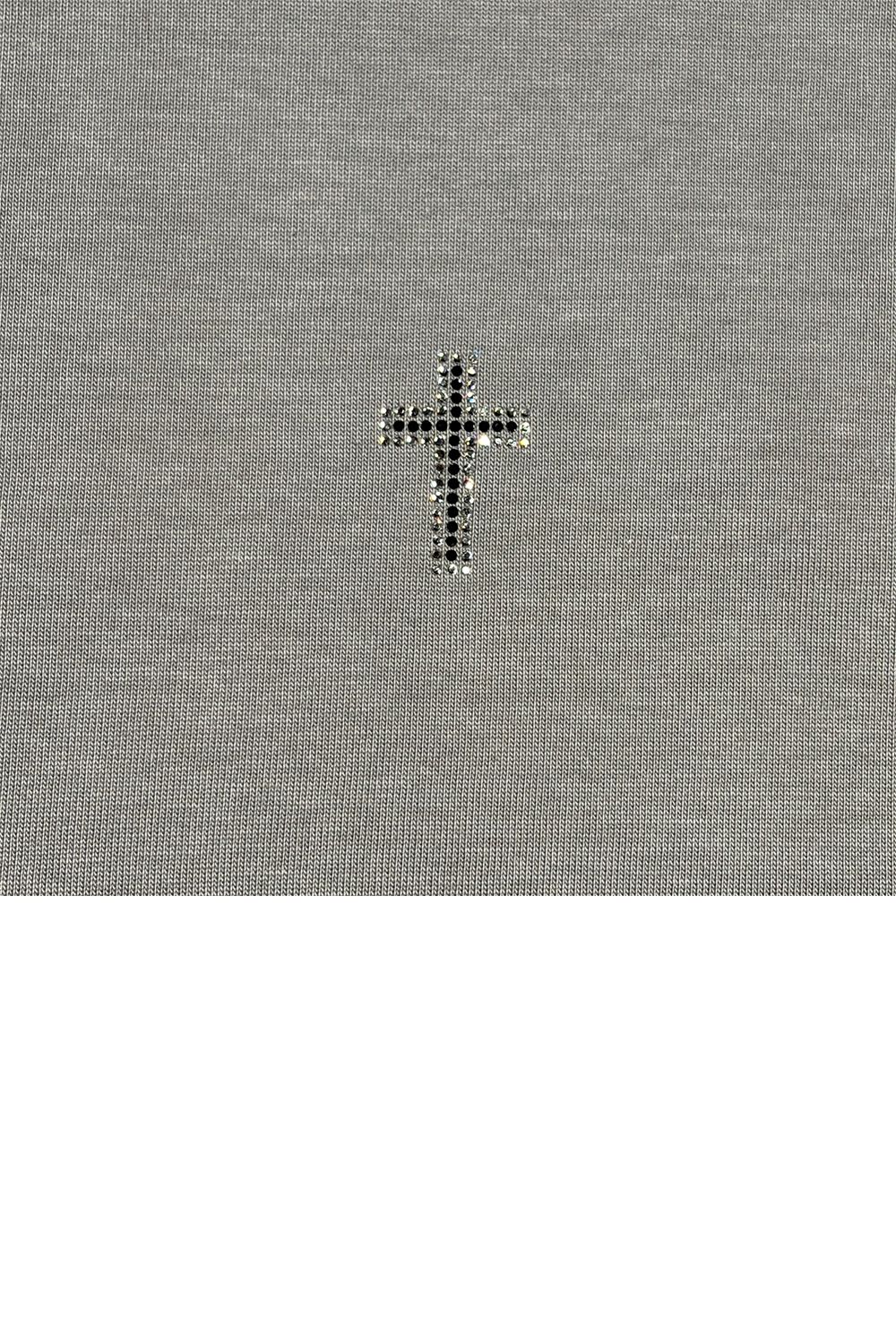 FANC/JER SS FIGHT/SW / ファンクション ジャージ Tシャツ クロス＆メッセージクリスタル クロスガン