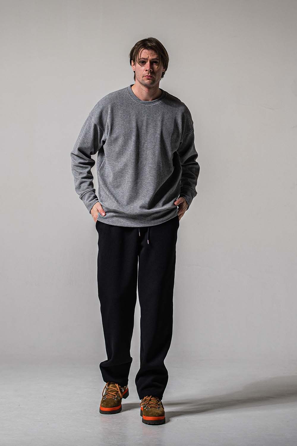AZE WIDE TUCK PANTS / 畔編み ワイドタックパンツ