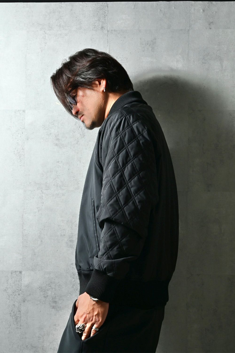 PB Varsity jacket / ラグランスリーブ キルティング バーシティージャケット