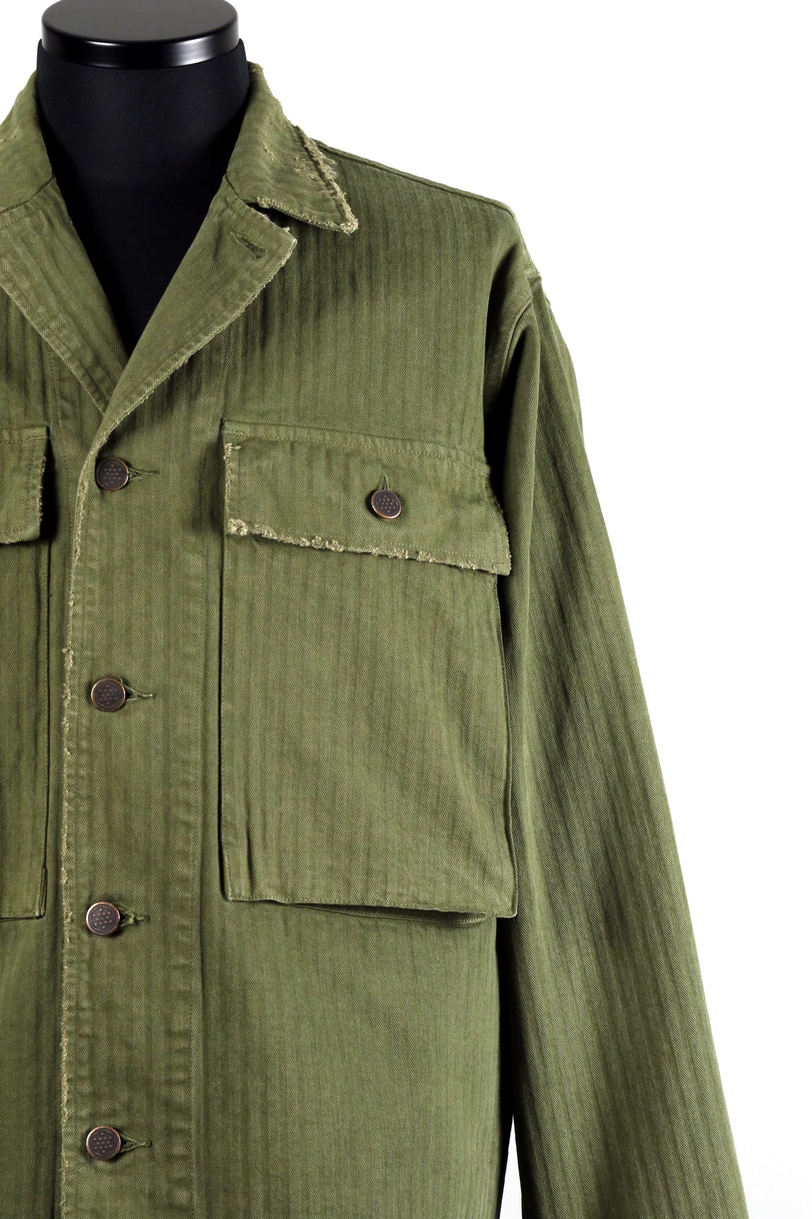 ORGANIC COTTON HERRINGBONE M-43 JACKET / オーガニックコットン ヘリンボーン M-43 ジャケット
