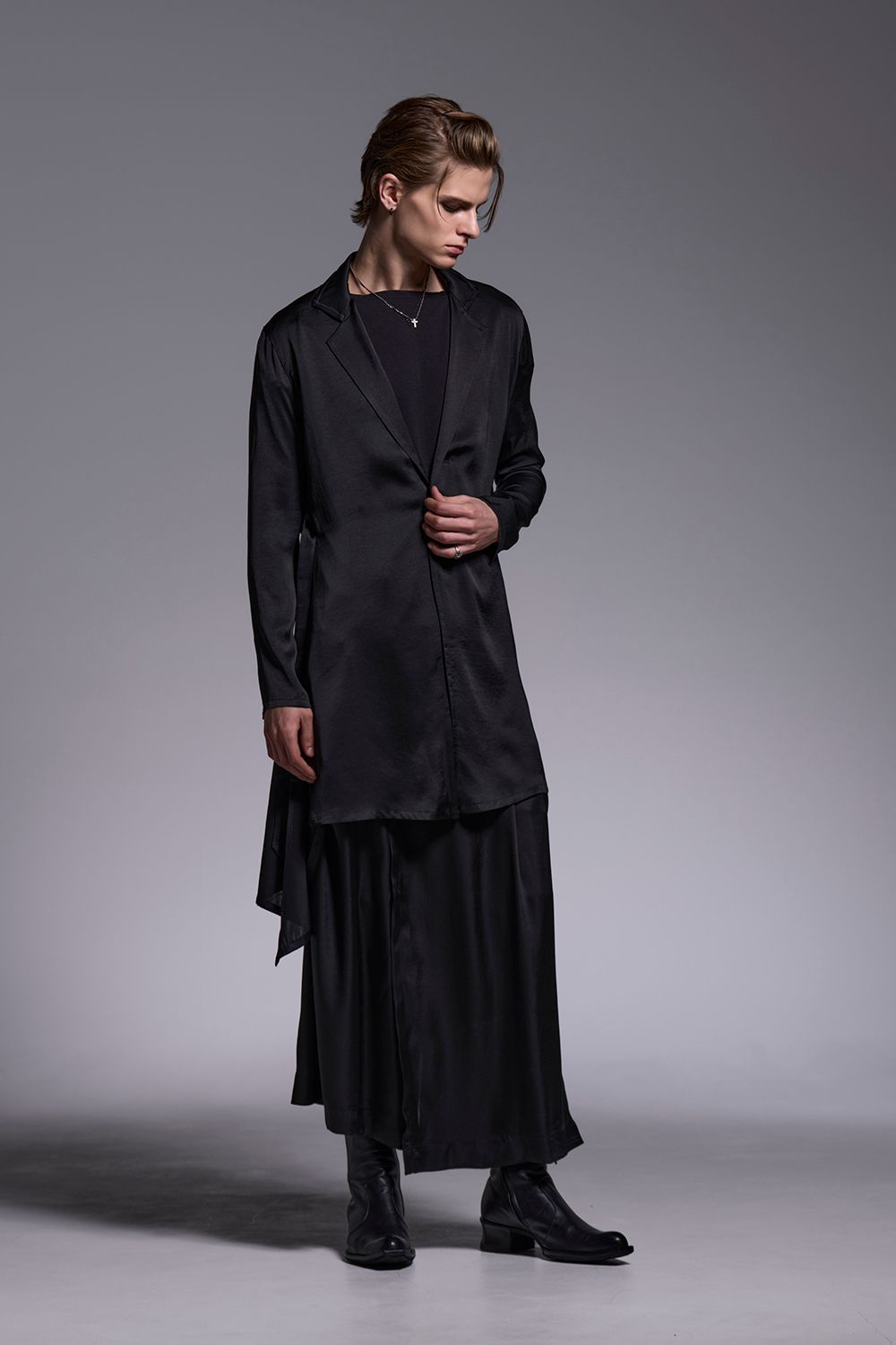 Vintage Satin Skirt Suspender Slacks / ヴィンテージサテン スカート サスペンダー スラックス