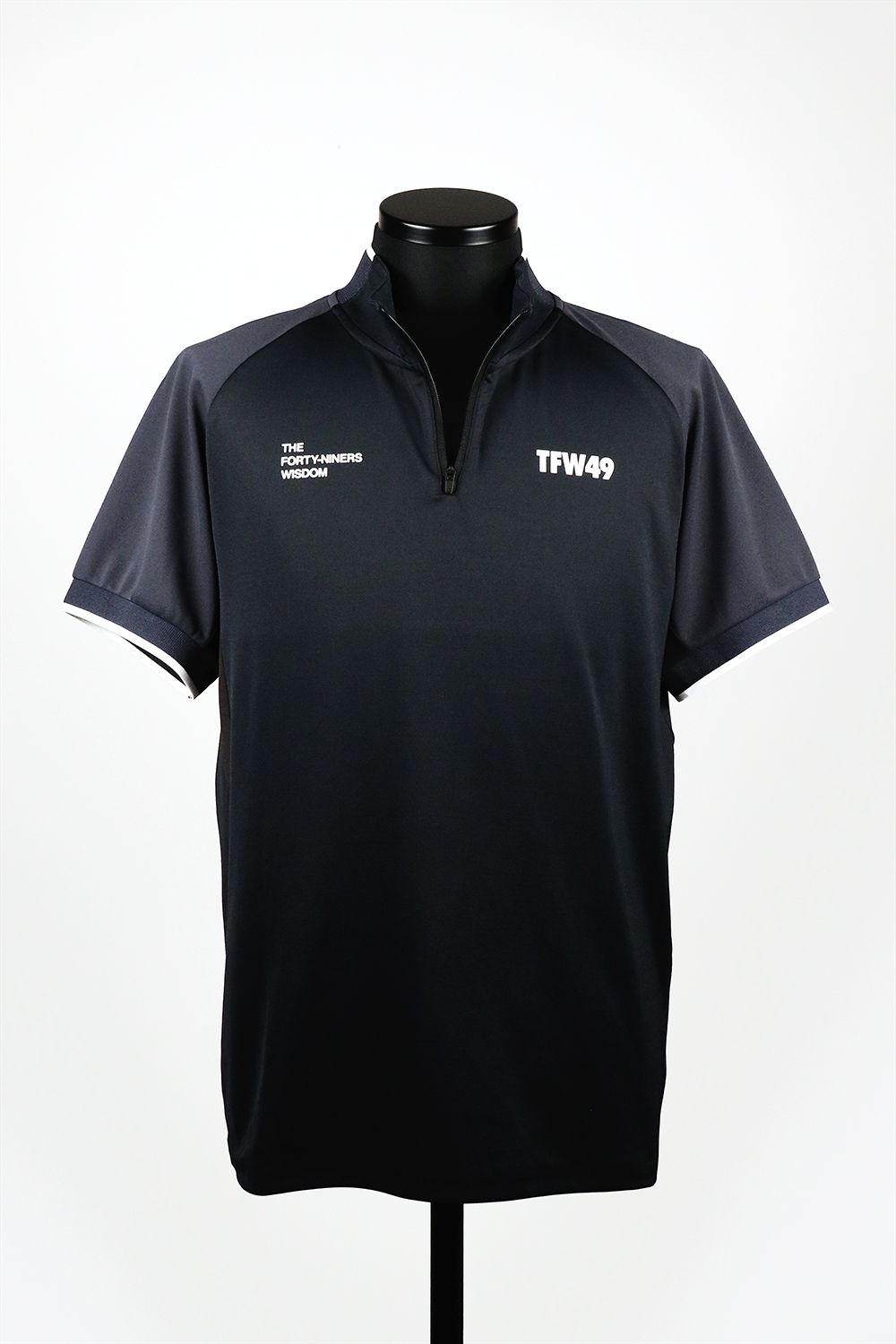 HALF ZIP COLLAR LESS / ハーフジップ カラーレス