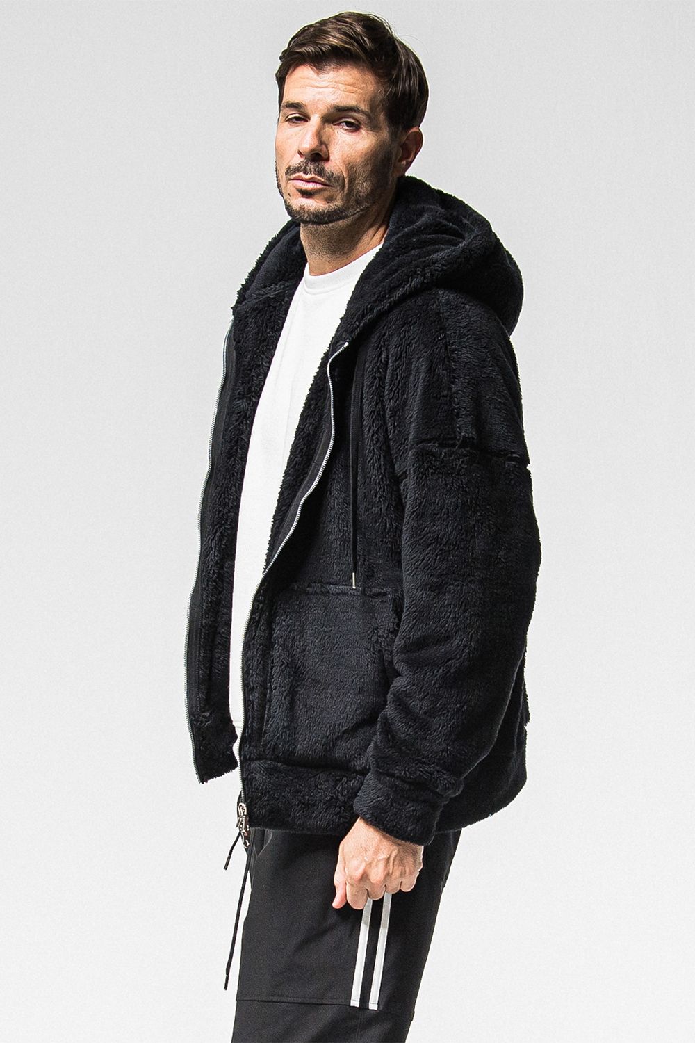 BOA ZIP LOOSE HOODIE / ボア ジップ ルーズ フーディ