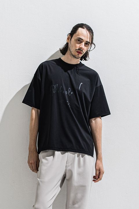 PB sign overnylon T / ナイロン オーバーサイズTシャツ