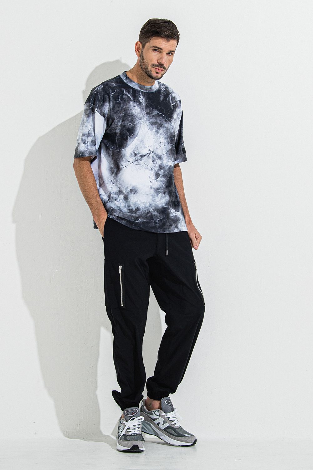 MARBLE RASH OVER T / マーブル オーバーサイズ ラッシュガード Tシャツ