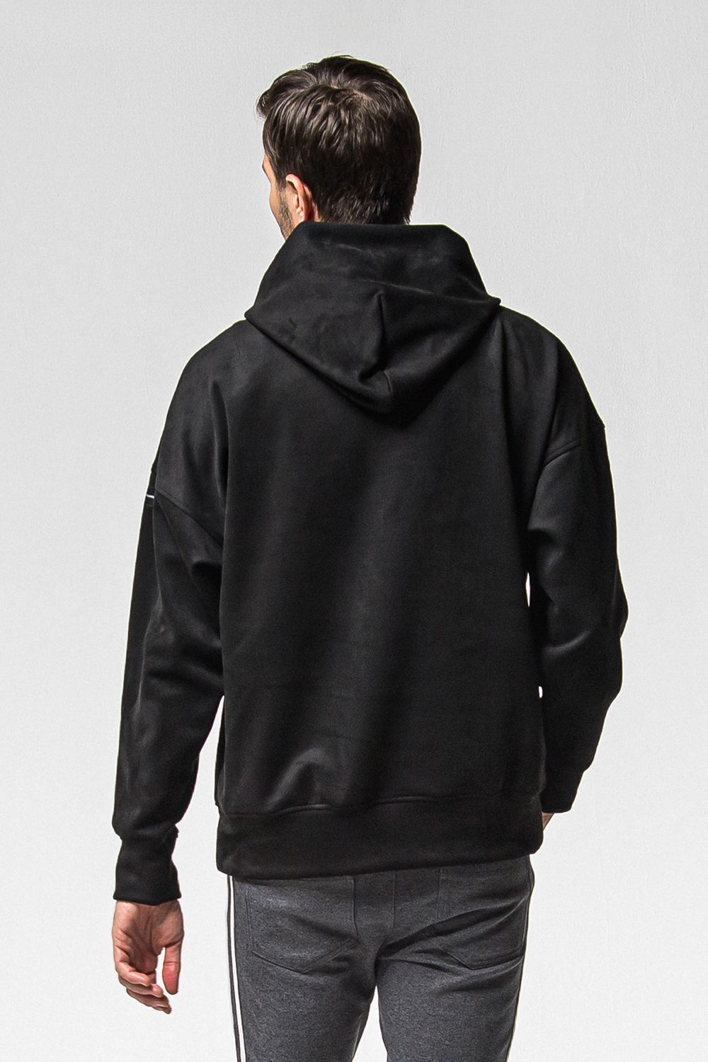 SUEDE LOOSE HOODIE / スウェード ルーズ フーディ