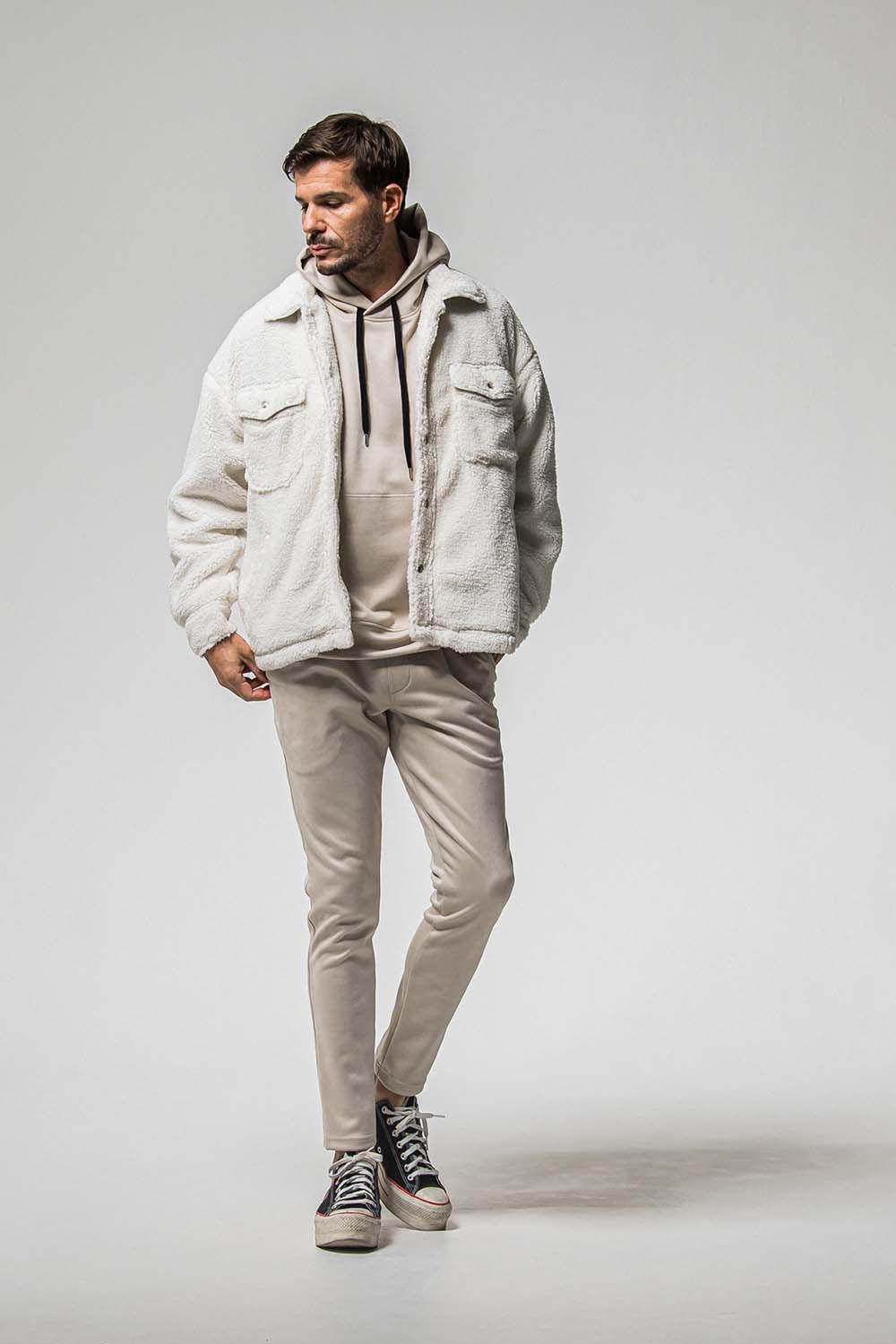 CHRIS EASY SUEDE TUCK PANTS / クリス イージー スウェード タックパンツ